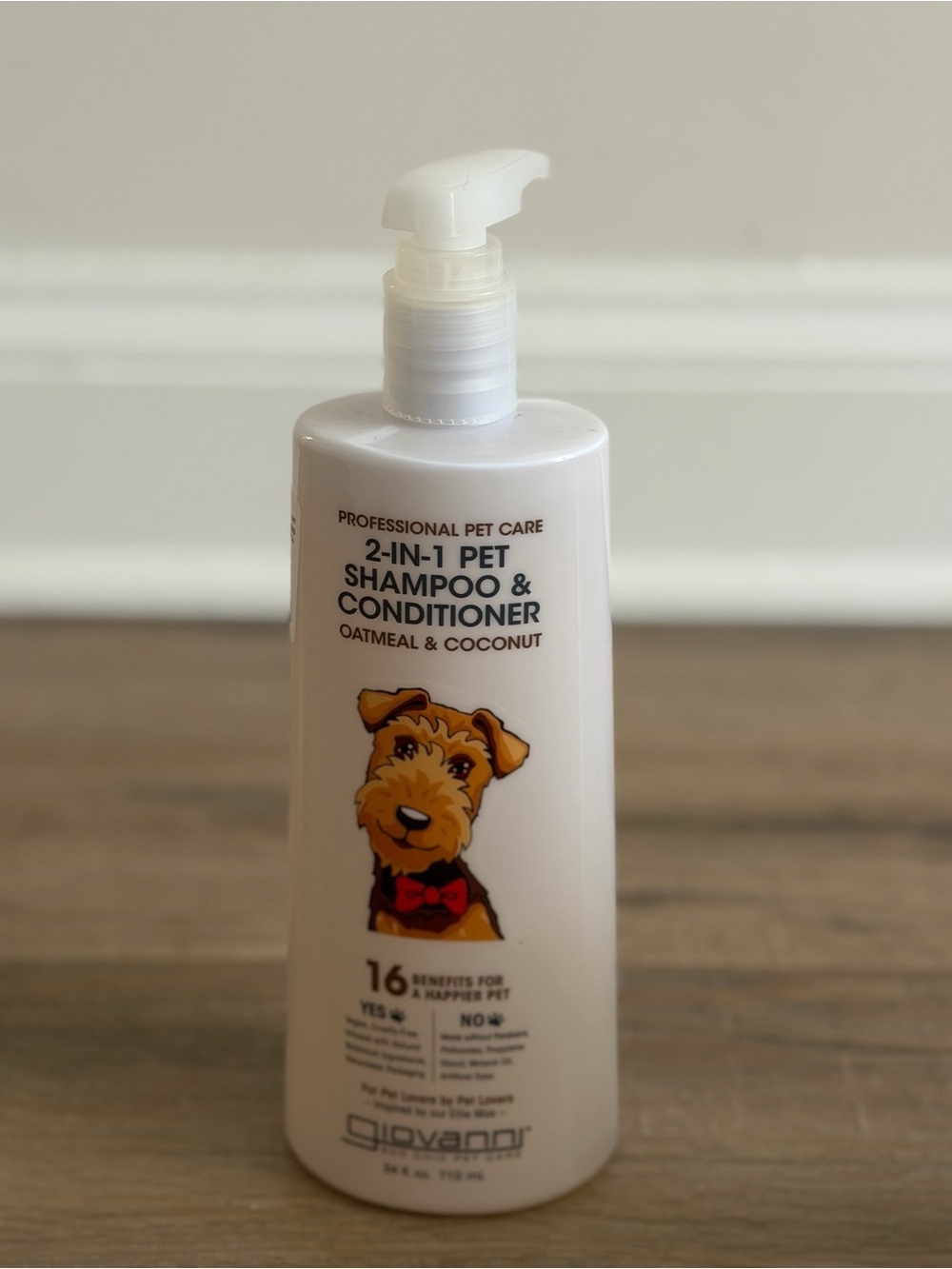 Giovanni 2-in-1 Pet Shampoo & Conditioner Oatmeal & Coconut, White Brand New